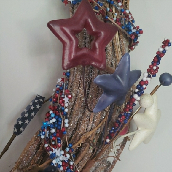 🇺🇲Handcrafted Patriotic Wreath🇺🇸 - Picture 4 of 5